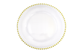 Elegant Gold Beaded Charger Plate – 12" Table Charger