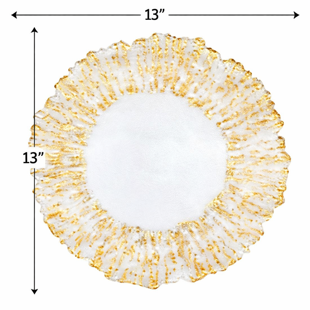 Elegant Gold Rim Charger Plate – Luxury Table Charger