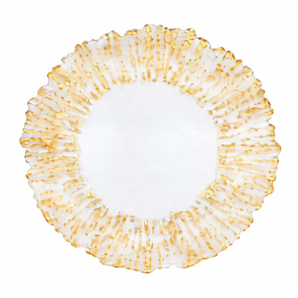 Elegant Gold Rim Charger Plate – Luxury Table Charger