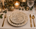 Golden Leaves Christmas Set