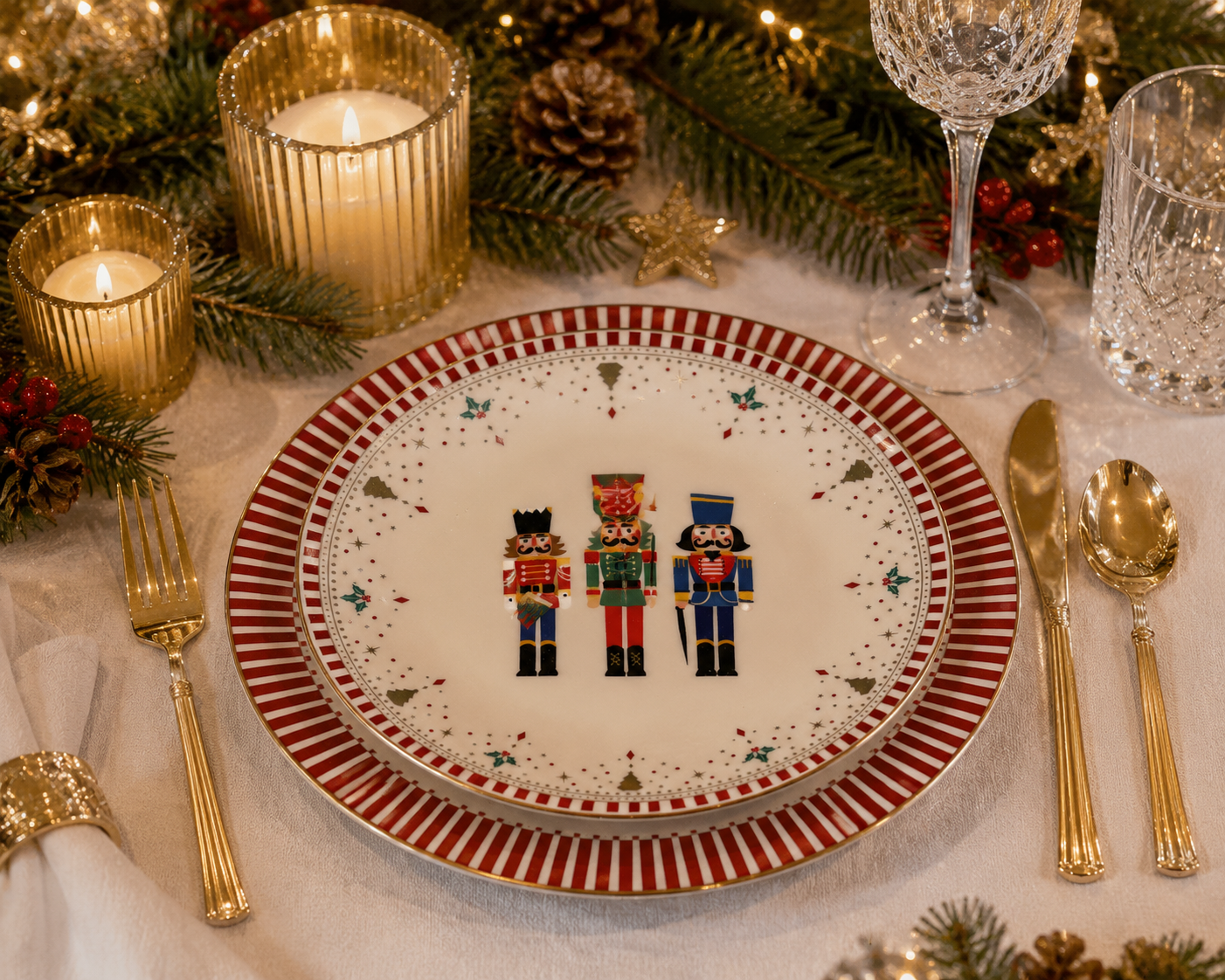 Nutcracker Holiday Dinner Set