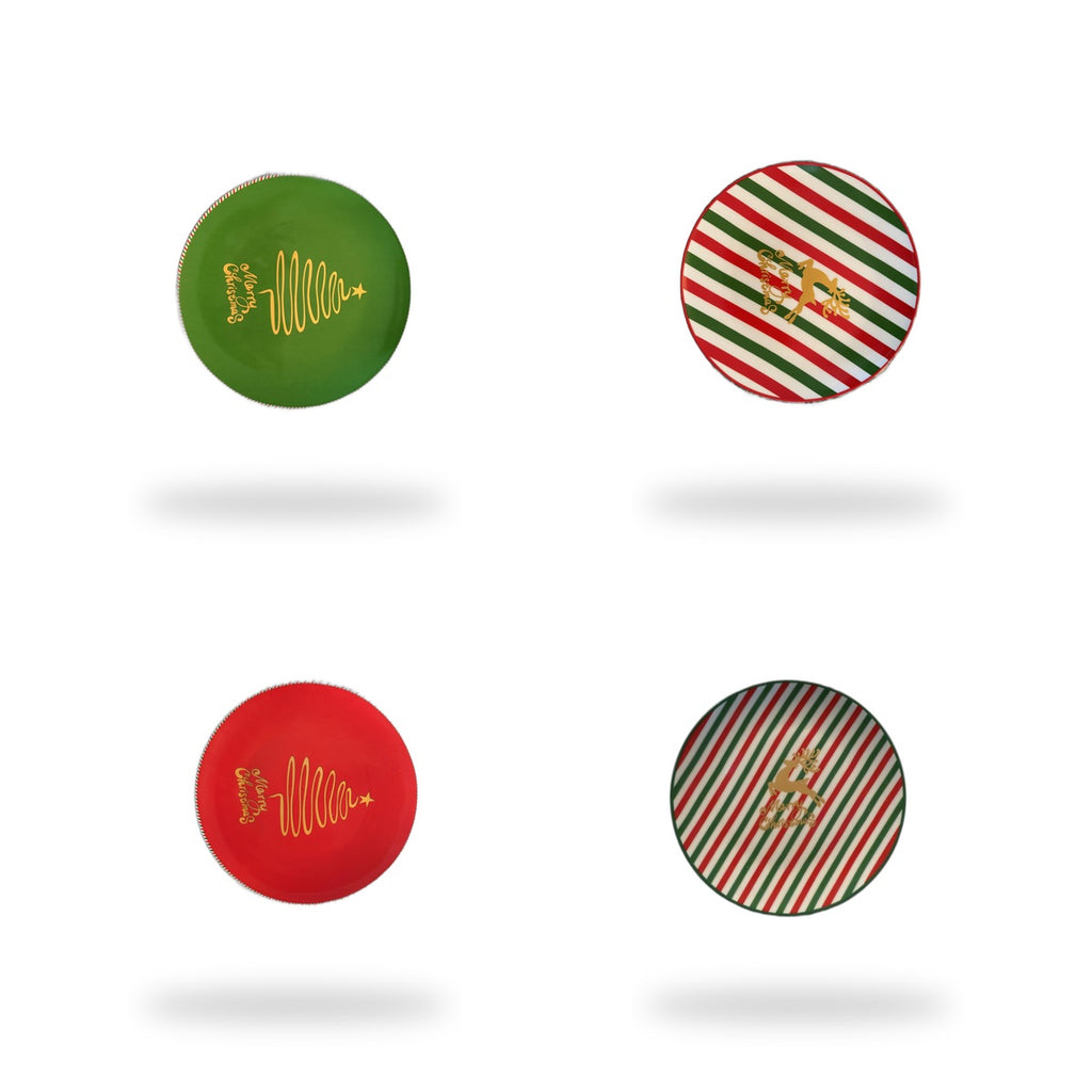 Stripe Reindeer Place Setting