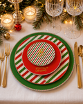 Stripe Reindeer Place Setting