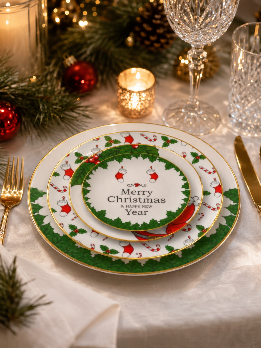 Santa's Table Complete Place Setting