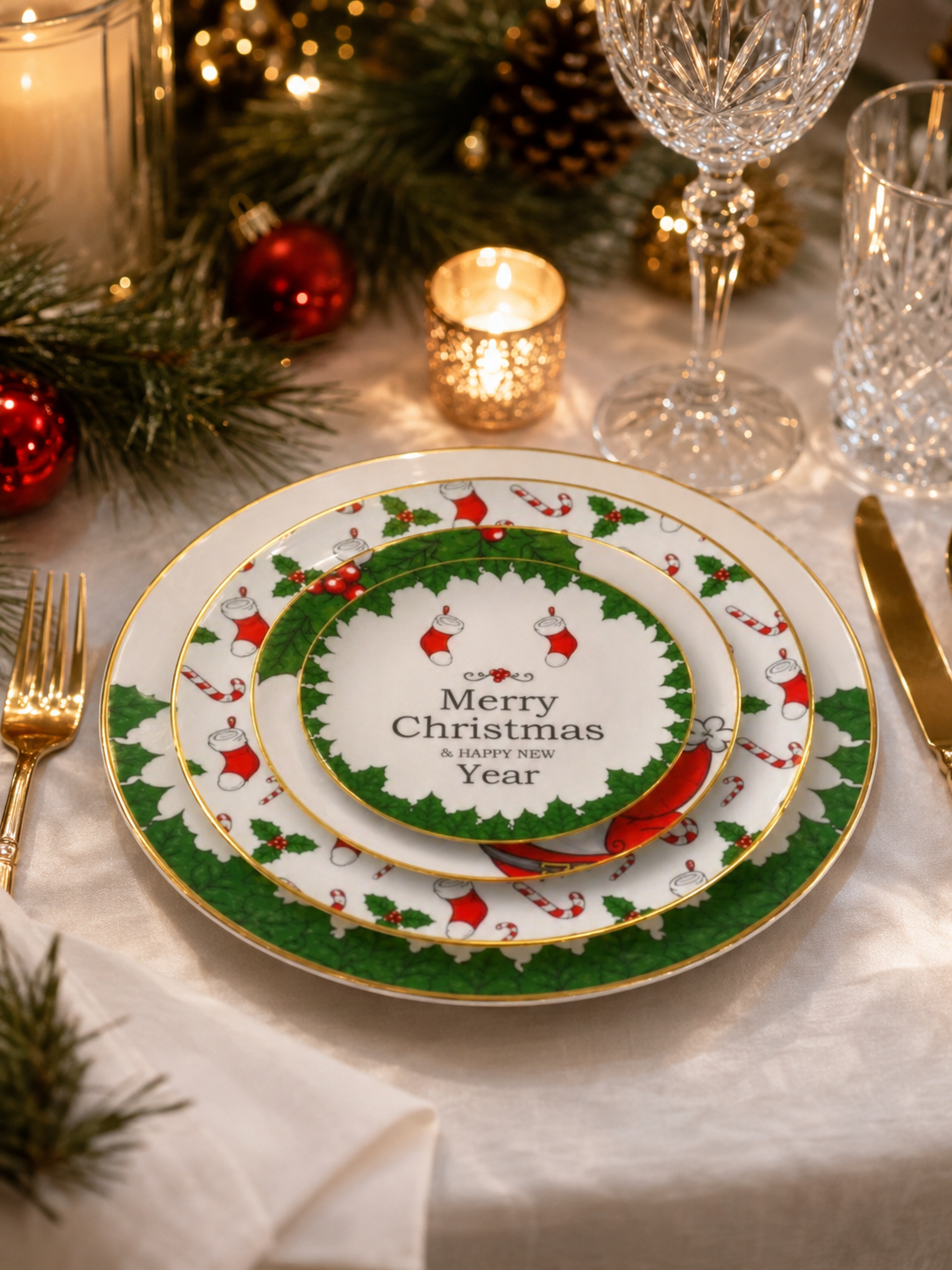 Santa's Table Complete Place Setting